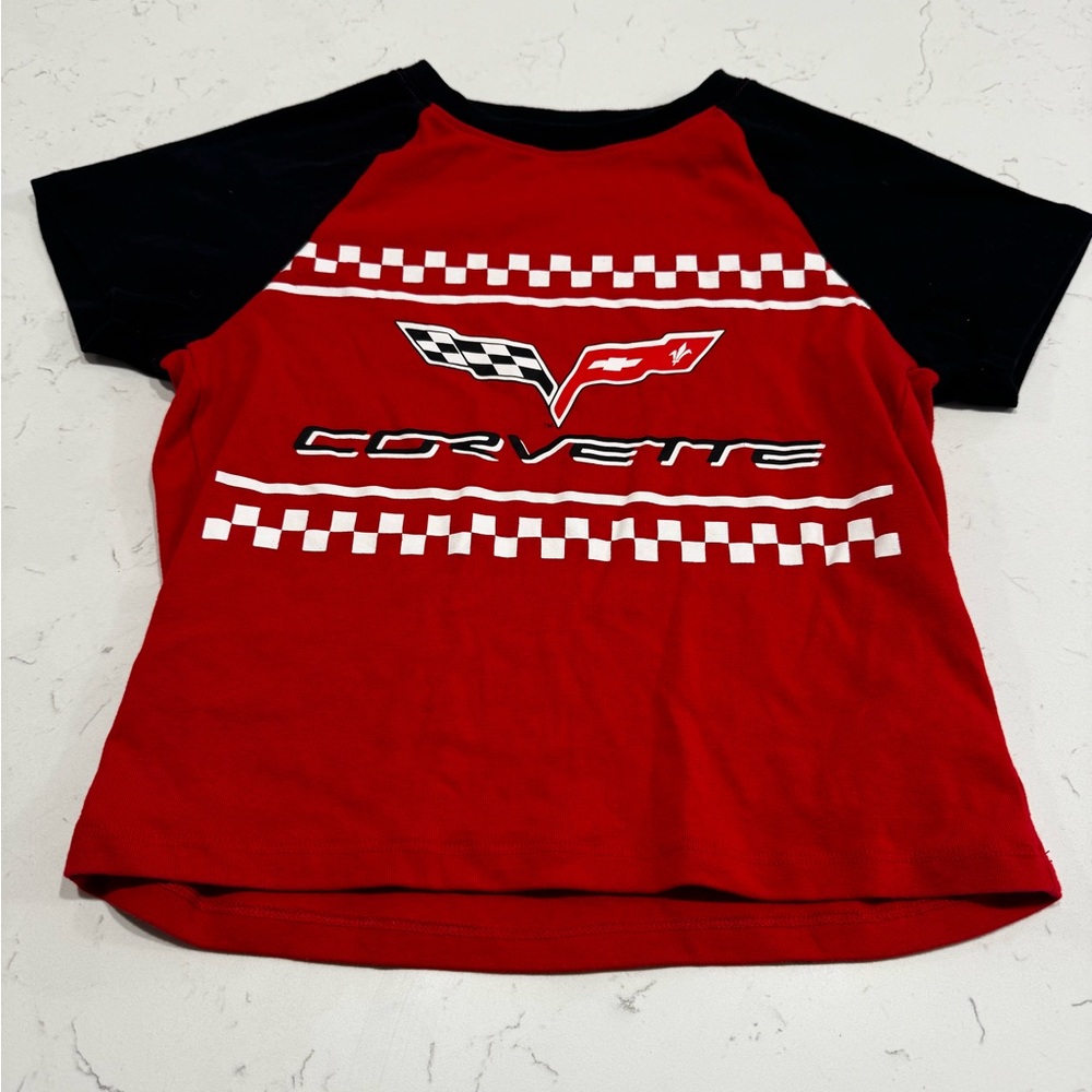Red and Black Corvette Racing Tee